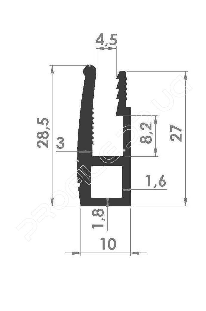 багет до натяжних стель